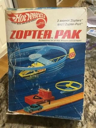 Vintage Mattel Hot Wheels Redline 1970 Zopter Pak Rare Sky Show N.  O.  S.  No.  6495