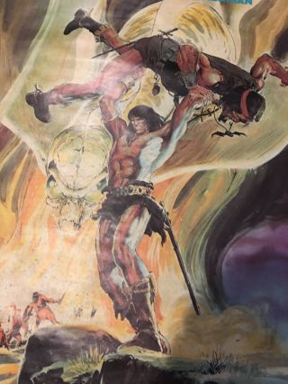 1974 Marvel The Savage Sword of CONAN The Barbarian Poster Neal Adam RARE 5