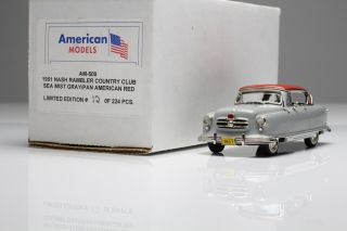 American Models Am - 500 1951 Nash Rambler Country Club 12 Of 224