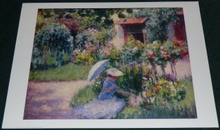 Edmund Greacen In A Giverny Garden 1992 Poster Print Paris France