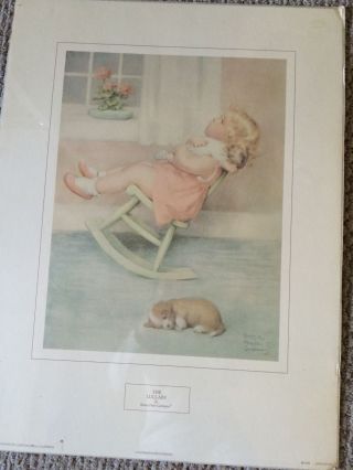 Vintage Bessie Pease Gutmann The Lullaby Print Portal Publications18x24 Wrapped