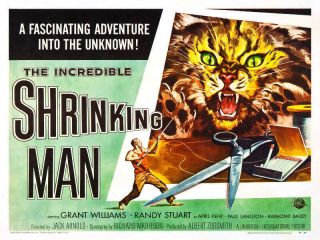 1957 The Incredible Shrinking Man Vintage Sci - Fi Movie Poster Print 18x24 9mil
