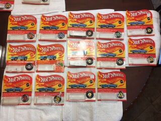 14 Hot Wheels Redline Blister Packs Bp Empty With Buttons