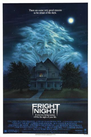 1985 Fright Night Vintage Horror Movie Poster Print 24x16 9mil Paper