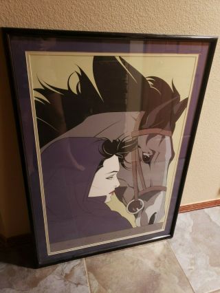 Patrick Nagel Girl And Horse (1989) Serigraph Very Rare 80s Art Professional Fm
