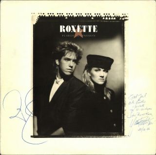 Roxette Pearls Of Passion Vinyl Lp Marie Fredriksson Per Gessle Autograph Signed