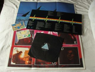Pink Floyd Dark Side Of The Moon,  Near Vinyl 1st Uk Press,  Solid Blue A2/b2