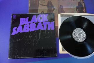 Black Sabbath Master Of Reality Vertigo Uk 1st Press Lp,  Poster