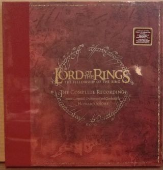Lord Of The Rings Complete Recordings Shore 2018 5 Red Vinyl Lps Box