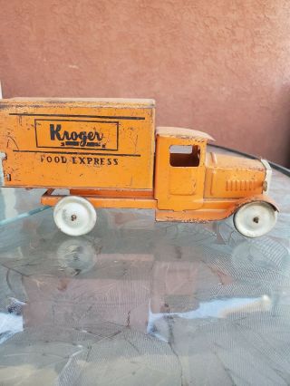 Vintage Metalcraft Kroger Food Express Pressed Steel Truck