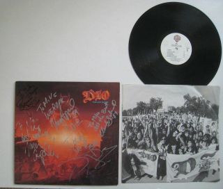 Dio The Last In Line Autographed Lp Vinyl Record 1984 Warner Bros Signed