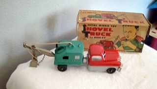 Vintage Hubley Kiddie Toy Diesel Dirt Shovel Truck 9.  5 Inches 469