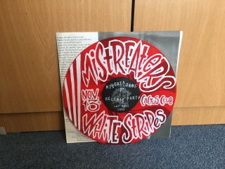 The White Stripes/mistreaters Vinyl Poster Lp Eric Von Munz - Third Man Records