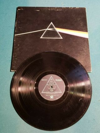 Vintage 1973 Pink Floyd Dark Side Of The Moon Vinyl Lp Record Harvest Smas - 11163