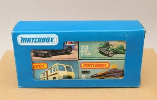 Matchbox Lesney Superfast Gift Set Box And 4 Models - Very Rare