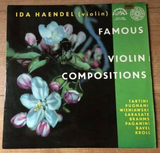 Ida Haendel Sua St 50465 Supraphon Ed1 Famous Violin Compositions