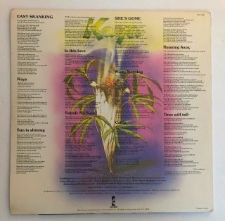 Bob Marley & The Wailers - Kaya - 1978 US 1st Press ILPS (EX) Ultrasonic 3