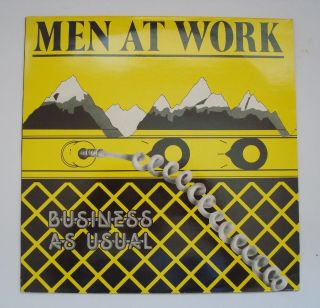 Men At Work,  Business As Usual 1st Pressing Vinyl Record Lp Ex/nr