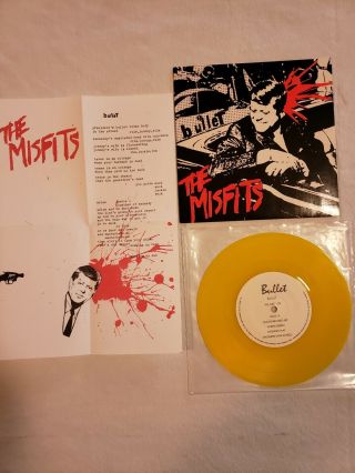 Misfits Bullet 7 " Vinyl Early Unofficial Release Samhain Danzig
