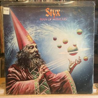 [rock/pop] Exc Lp Styx Man Of Miracles {original 1974 Wooden Nickel Issue]