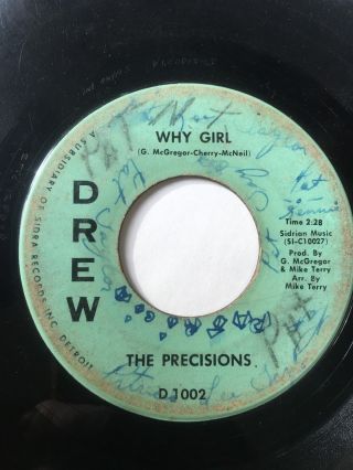 Northern Soul 45/ Precisions " Why Girl " / " What I Want " Hear
