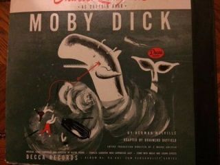 Moby Dick by Herman Melville with Charles Laughton as Ahab - DECCA 401 7