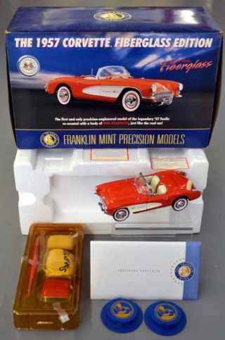 Franklin Precision Model 1957 Corvette Fulie Fiberglass Edition 1:24 - Mib