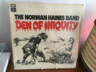 Norman Haines Band Den Of Iniquity 1971 Uk Lp Vinyl 1st Press Parlophone Pcs7130