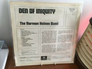 NORMAN HAINES BAND DEN OF INIQUITY 1971 UK LP VINYL 1ST PRESS PARLOPHONE PCS7130 2