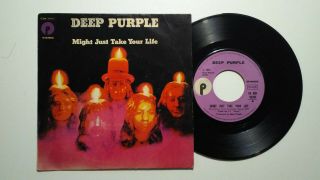 Deep Purple Might Just Take Your Life Emi Purple 7 ",  Ps Italy Uk Hard Rock