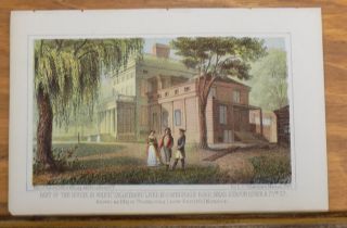 1863 Antique Print/new York City,  Talleyrand Home,  Bloomingdale Rd,  Hudson River