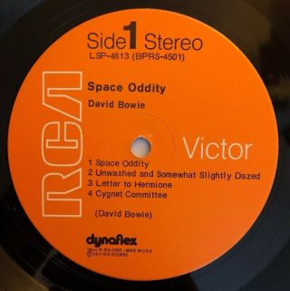 David Bowie - Space Oddity - 1972 US Press LSP - 4813 VG,  Ultrasonic 4