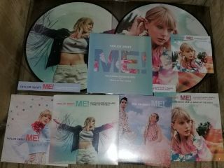 Taylor Swift Me Bundle 5x 7” Vinyl 2x 12” Picture Disc Rare Autographed