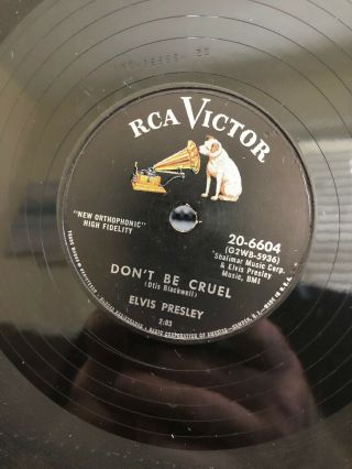 Elvis Presley HOUND DOG / Don’t Be Cruel 78rpm 20 - 6604 RCA 3