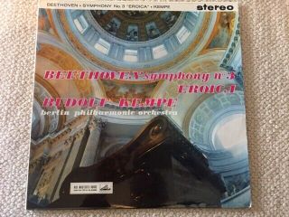 Beethoven Symphony No.  3 Eroica.  Rudolf Kempe / Hmv Asd 426 Vinyl Lp Nm