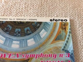 Beethoven Symphony no.  3 Eroica.  Rudolf Kempe / HMV ASD 426 VINYL LP NM 2