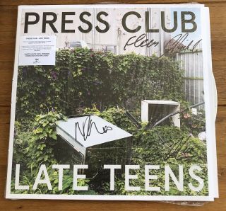 Press Club - Late Teens 12” White Vinyl Lp Signed Autographed