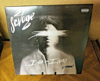 21 Savage - I Am I Was Smoke Colored Vinyl 2xlp Signed Rare Limited Edition