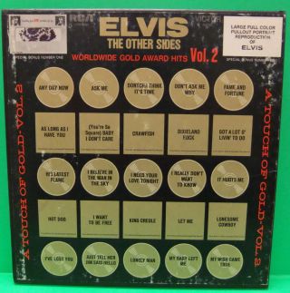 Elvis Presley The Other Sides Vol 2 Box Set W/Bonus Worn Material & Poster RARE 3