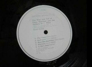 DAVID BOWIE / ZIGGY STARDUST,  RARE PROMO JAPAN 1ST PRESS 1972 LP w/OBI TOP NM 3