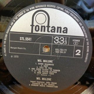 WIL MALONE SELF TITLED OG UK STEREO FONTANA LP STL5541 886789 1Y/2Y CLIP 6