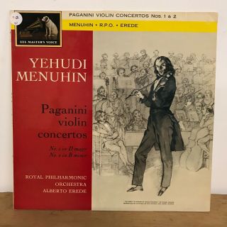 Emi Asd 440 Paganini Violin Concertos Nos 1 & 2 Yehudi Menuhin Erede H Pearson