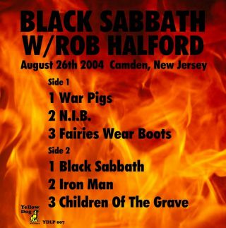BLACK SABBATH JUDAS PRIEST ROB HALFORD LP Record Iron God PURPLE Rare 2