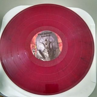 BLACK SABBATH JUDAS PRIEST ROB HALFORD LP Record Iron God PURPLE Rare 3