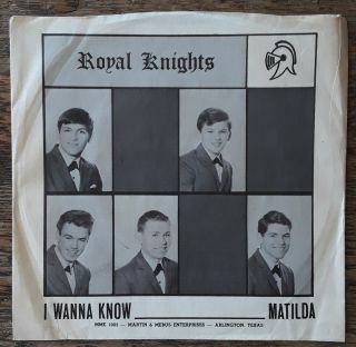 Royal Knights I Wanna Know Garage Teen Punk 45 Texas Matilda Nite Records Sleeve