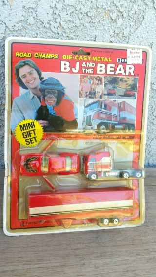 Vintage Road Champs 6759 Bj &the Bear 1/64 3 Piece Gift Set Still Factory