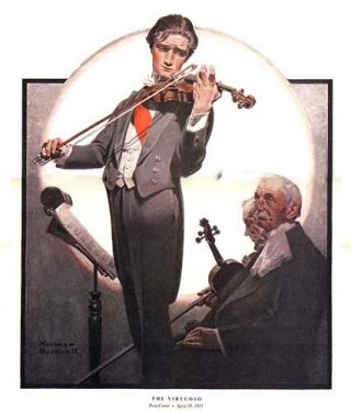 Norman Rockwell Violinist Print The Virtuoso