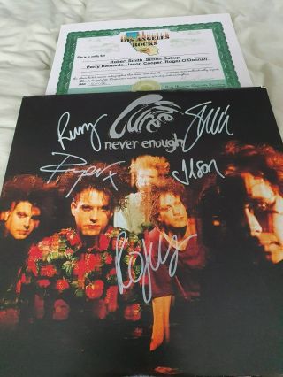 The Cure - Never Enough 12 " - Us Version - Fully Signed On Front Cover With