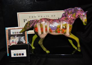 Trail Of The Painted Ponies Retired Floral Pony Rare 1e/3716 Black Box
