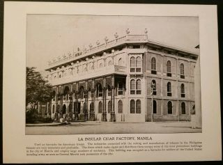 1898 La Insular Cigar Factory Manila,  Philippines Native Filipinos Photos Print